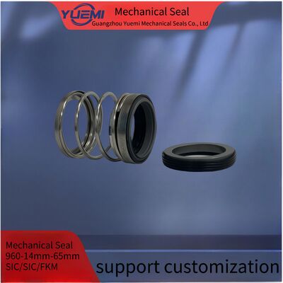 960-14 मिमी-65 मिमी पनडुब्बी पंप सील पाइपलाइन बेलो कारतूस मैकेनिकल सील एसआईसी/एफकेएम एफई